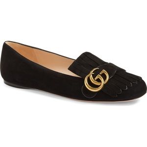 🎉SALE🎉Gucci Marmont Suede Ballerina Flats